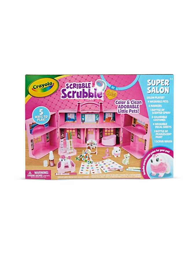 كرايولا Scribble Scrubbie Pets  Super Salon
