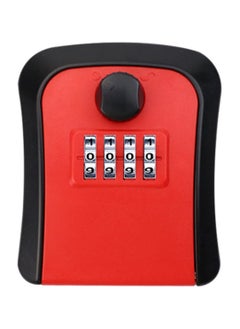 Generic Key Lock Box 4 Digit Combination Lockboxs Wall Mounted Key Safe Waterproof Outdoor Key Hider Box for Home Office Garage  - Image 1