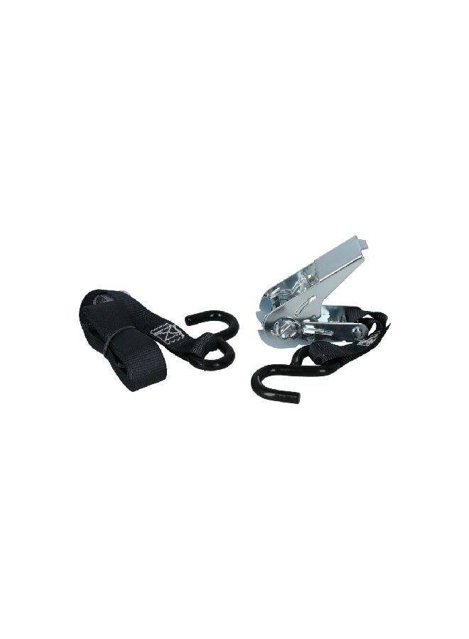 Keeper_Corporation Spring-Loaded Abrasion-Resistant Webbing Tie Down Ratchet Black And Silver 10 Ft 89511 - Image 1