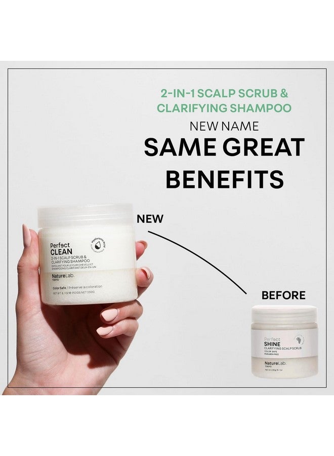 NATURELAB. TOKYO Perfect Clean Clarifying Scalp Scrub: 2-in-1 Shampoo and Scalp Scrub Hair Treatment to Clarify and Remove Product Buildup for Immense Shine I 8.1 OZ / 230G - Image 4