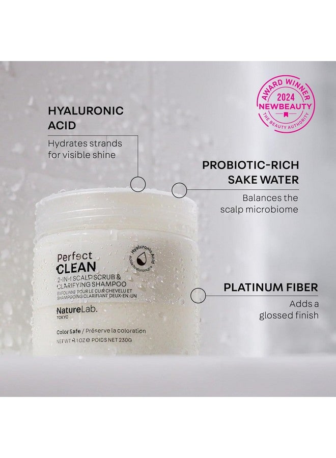 NATURELAB. TOKYO Perfect Clean Clarifying Scalp Scrub: 2-in-1 Shampoo and Scalp Scrub Hair Treatment to Clarify and Remove Product Buildup for Immense Shine I 8.1 OZ / 230G - Image 3
