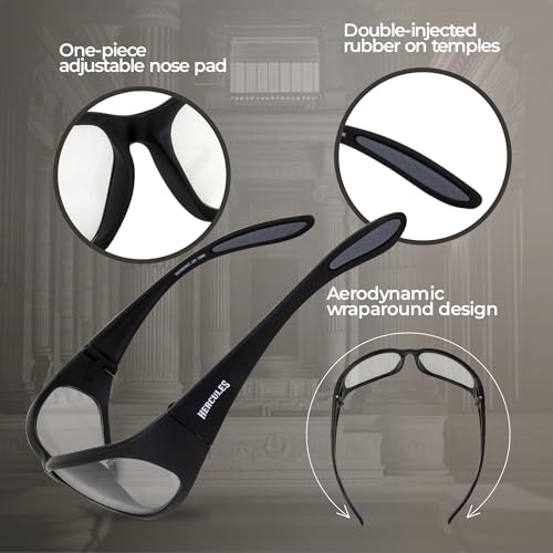 Global Vision Hercules Photochromic Sunglasses For Men Transitional Lenses From Clear To Smoke, Perfect As Riding Safety Glasses - Image 3