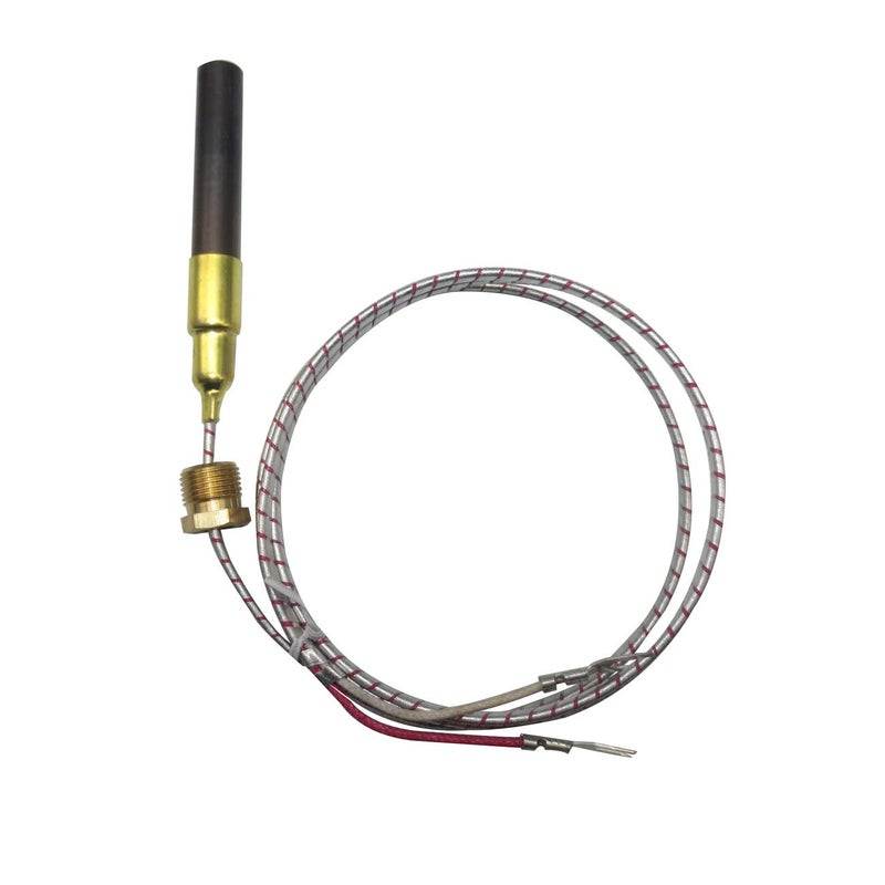 METER STAR 750mv Thermocouple for Heat Glo Heatilator,Fireplace Thermopile Replacement Fireplace&Stove Accessories for Fire Gas Stoves Heat&Glo Gas Stoves Oven Water Heater&Frying Furnace (24", Aluminum) - Image 1