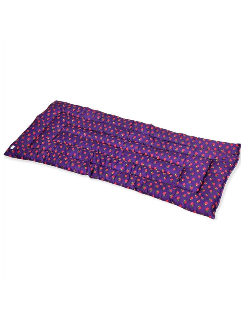 Shalki Cotton Sleeping Mat For Camps And Rest Houses, Soft To The Touch, Made Of High-Quality Materials, Natural Cotton Mat For One Person, Size 190*90*6 Cm 