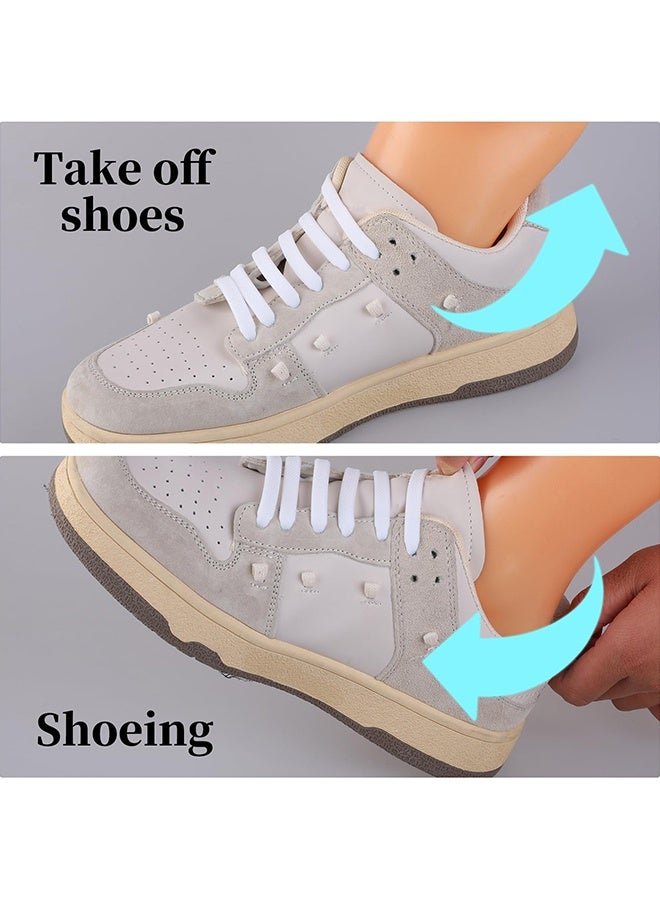 No Tie Stretchy Silicone Shoe Laces, Flat Elastic Lazy Shoelaces, One Size Fits All for Kids & Adults - Image 4