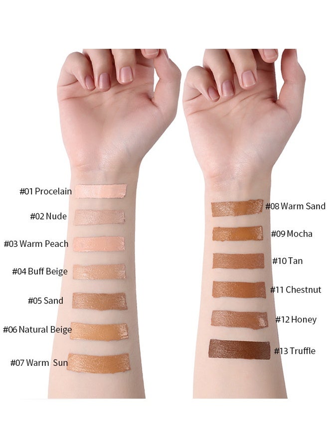 LANGMANNI Liquid Foundation, Waterproof For Oily/Sensitive Skin #02 - Image 3