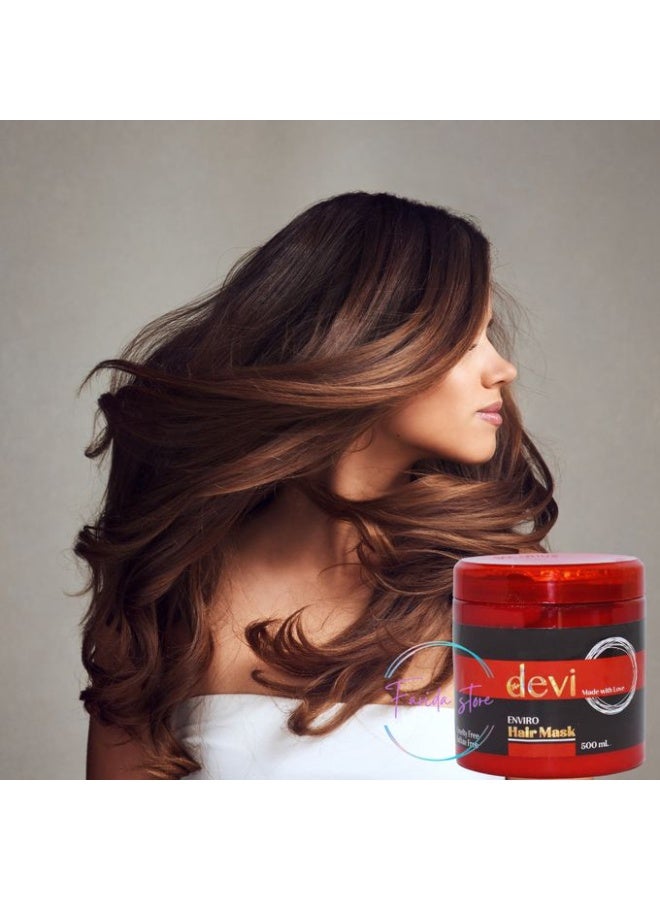 ديفي حمام كريم ديفي  الأوكراني بالكيراتين – زيرو صوديوم لترميم الشعر المتهالك وشديد الجفاف –  500 مل - Image 4