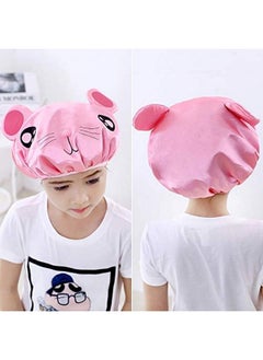 g2plus 2 Pcs Kids Shower Cap Funny Cute Cartoon Bath Hat Waterproof Shower Bath Caps For Boys Or Girls (Grey)  - Image 5