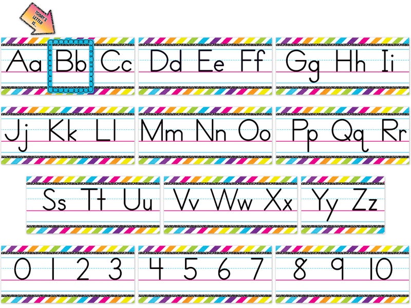 Teacher Created Resources Brights 4Ever Alphabet Line Bulletin Board (TCR6923) - Image 2