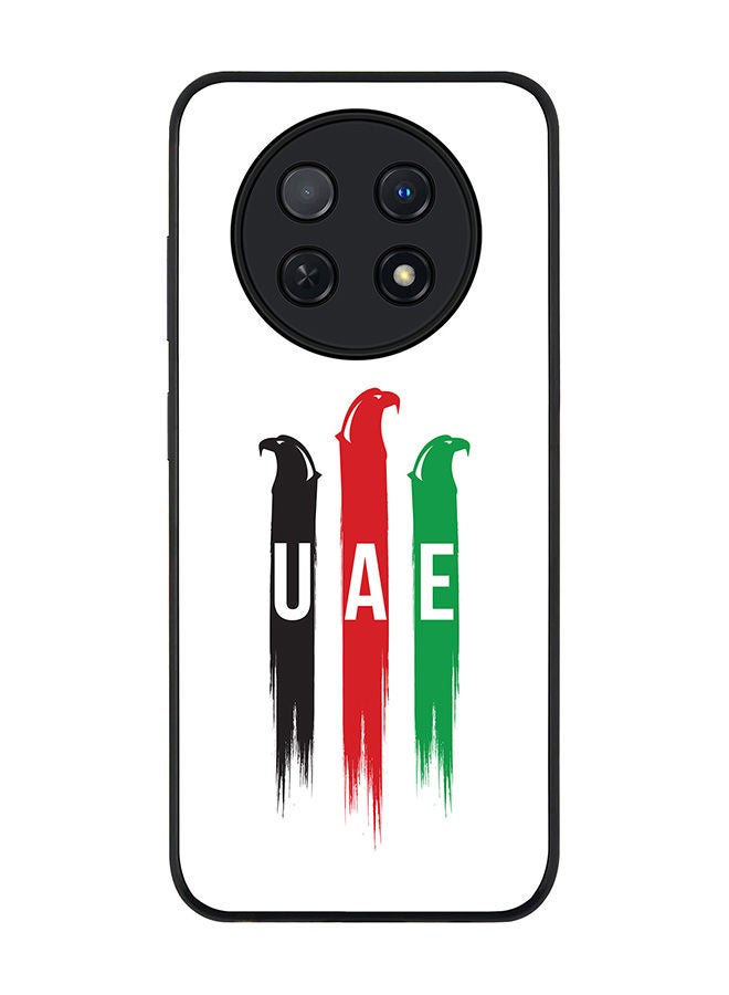 Stylizedd Rugged Black edge case for Huawei Nova Y91 4G  Huawei Enjoy 60X, Slim fit Soft Case Flexible Rubber Edges Anti Drop TPU Gel Thin Cover -  UAE Falcons - Image 1