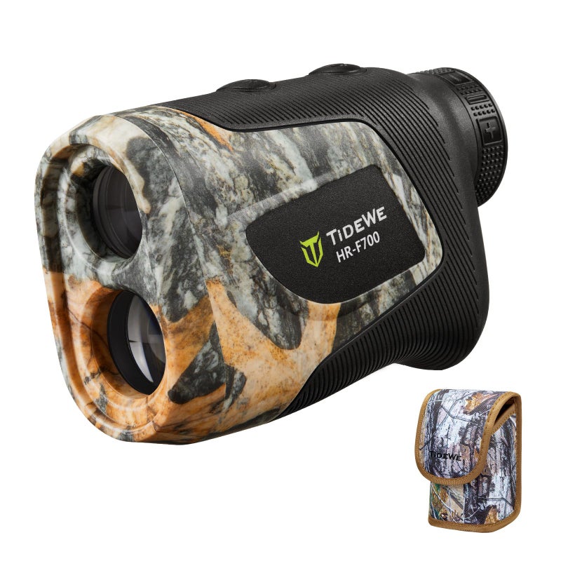 TIDEWE Hunting Rangefinder with Rechargeable Battery, 700Y Camo Laser Range Finder 6X Magnification, Distance/Angle/Speed/Scan Multi Functional Water-Resistant Rangefinder with Case - Image 1