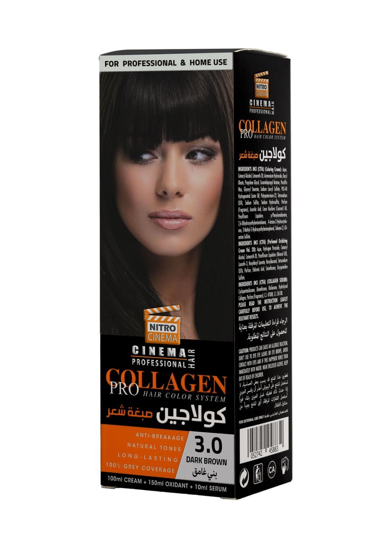 نيترو سينما  كولاجين صبغة شعر لون بني غامق 3.0  - Image 1