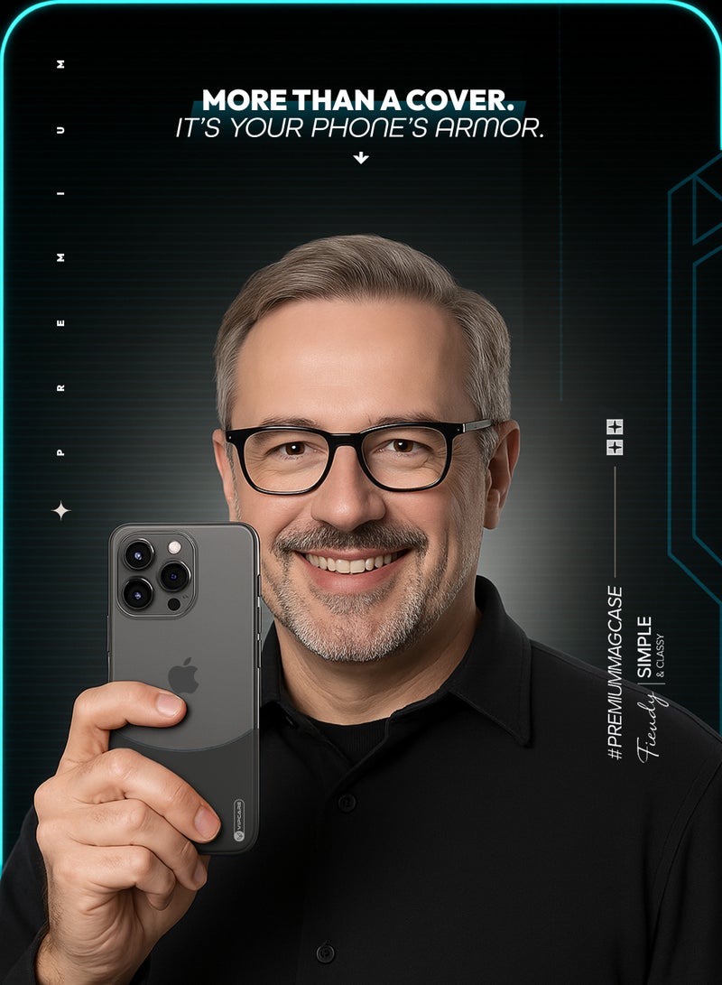 Vipcare iphone 16 pro pc duo case smooth finish iphone 16 phone case anti yellowing protective 16 pro case classic scratch resistant clear iphone case - Image 5