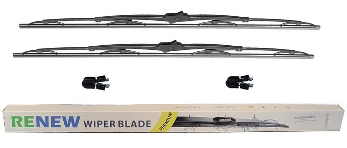 Rw32Hkf 32 Inch Wiper Blade Pair For Rv Or Motorhome With Standard 9Mm J Hook Or Large Jumbo 12Mm J Hook