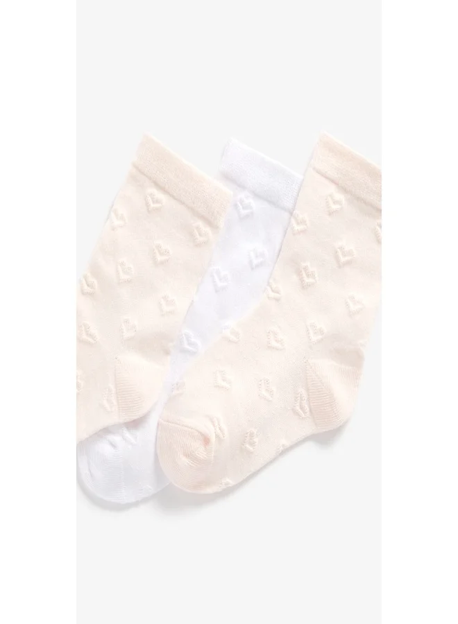 مذركير جوارب وردي وأبيض عبوة من  قطع مع شعار إيجيس