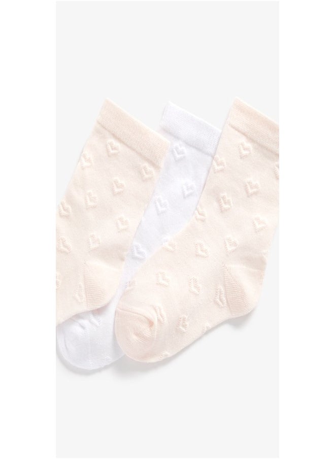 mothercare جوارب باللونين الوردي والأبيض مع واقي من الشمس عبوة من 5 قطع  - Image 2