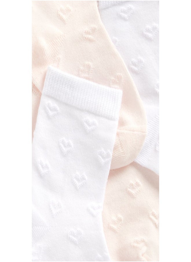 mothercare جوارب باللونين الوردي والأبيض مع واقي من الشمس عبوة من 5 قطع  - Image 3