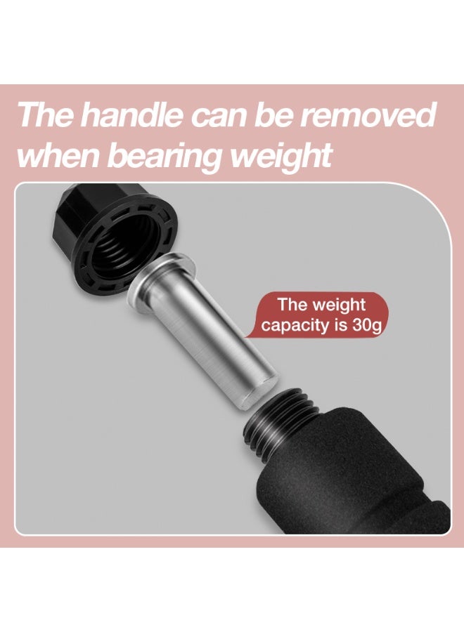 Deli Agnite Pro Weighted Jump Rope – Adjustable 3m Steel Wire Skipping Rope with Foam Handles for CrossFit, Boxing, HIIT & Home Workouts ( Black) - Image 5