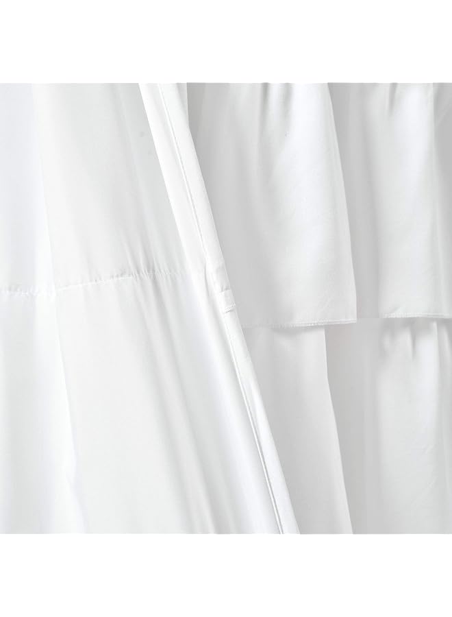 إيروريكس ستارة نافذة بيضاء مكشكشة على شكل مزرعة أنيقة عتيقة لغرفة المعيشة وغرفة الطعام وغرفة النوم الفردية 84 بوصة × 50 بوصة - Image 5