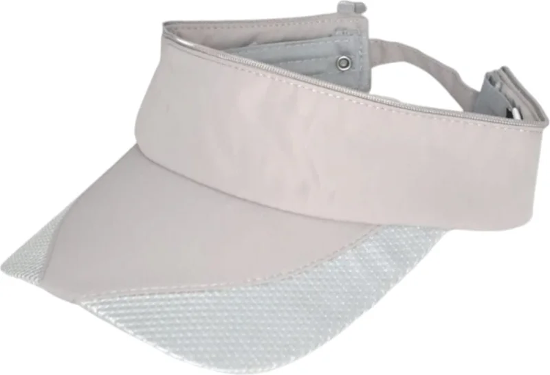 Tezzgelsin Unisex Micro Fabric Zippered Athlete Running Tennis Cap Visor Hat