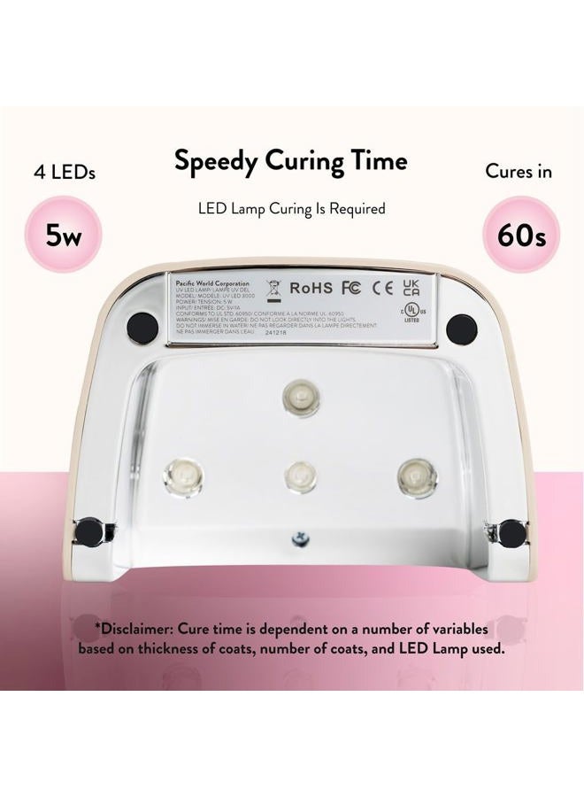 Nails Inc Nails.INC GelLED Portable LED Lamp, Cures in 30 Seconds, Nail Dryer for DIY Gel Nails, Easy Flash Cure Lamp, Automatic Sensor, Rechargeable USB Nail Light for Beginners, 5W, 1 Count - Image 4