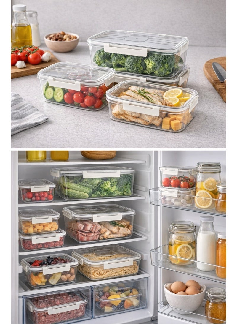 Mirolex Transparent food storage containers in multiple sizes 🧊🍎 Smart organization and longer preservation for every kitchen - Image 1