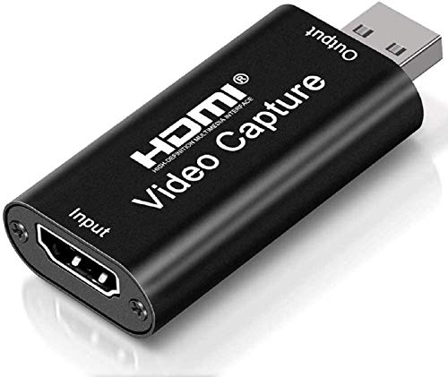 Extenuating Threads 4K HDMI Video Capture Card, Cam Link Card Game Capture Card Audio Capture Adapter HDMI to USB 2.0 Record Capture Device for Streaming, Live Broadcasting, Video Conference, Teaching, Gaming(Black) - Image 1