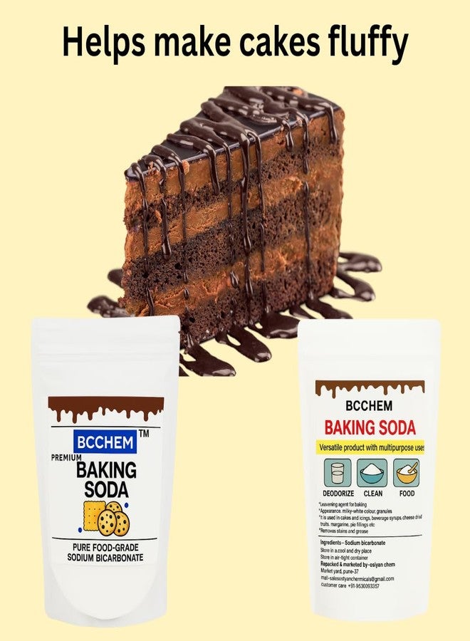 BCCHEM Baking Soda, food grade sodium bicarbonate,for cleaning,cooking,baking,Leavening Agent-250 grams - Image 4