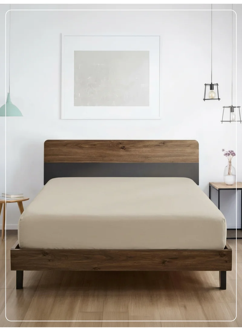 Donetella 1 Pcs Super King Fitted Sheet 200x200 cm | OEKO-TEX Certified Brushed Microfiber Deep Pocket Sheet with All Around Elastic | Ultra Soft, Wrinkle Resistant, Easy Care, Safe for Sensitive Skin