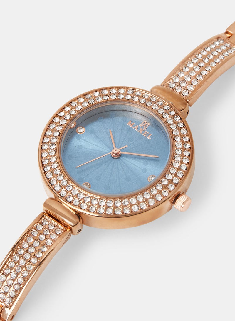 Maxel Women's Unique Design Analog Wrist Watch MX102 - 28mm - Image 2