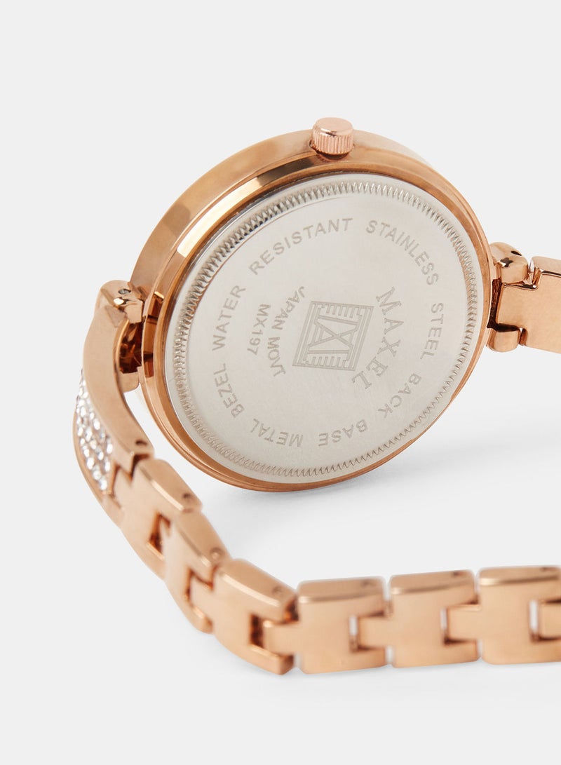 Maxel Women's Unique Design Analog Wrist Watch MX102 - 28mm - Image 4