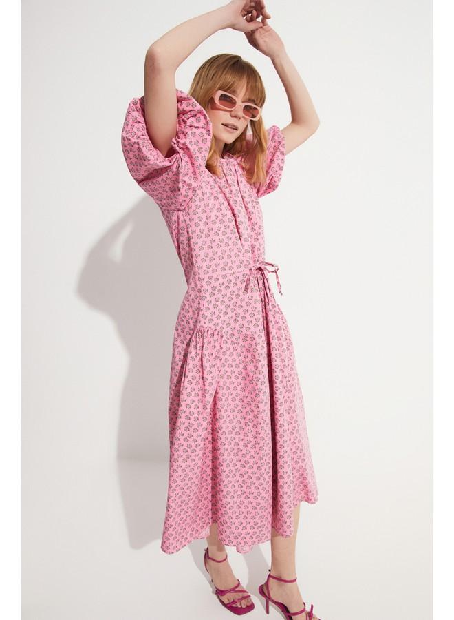 جون فستان ميدي بطبعة زهور - Image 1