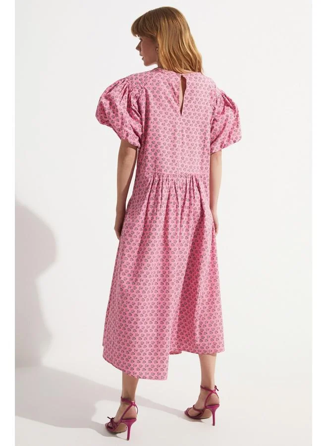 JUNE Floral Print Midi Dress