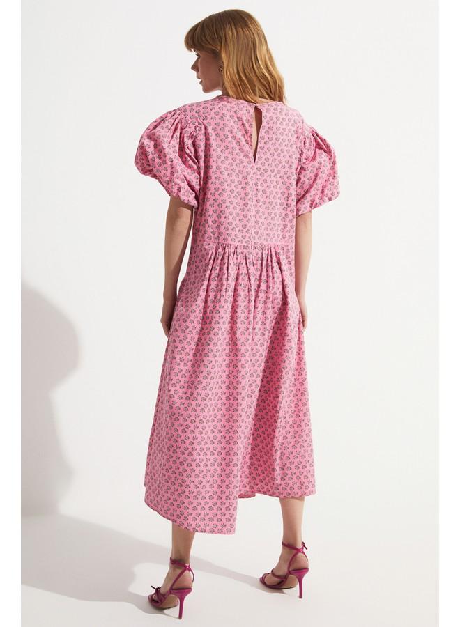 جون فستان ميدي بطبعة زهور - Image 5