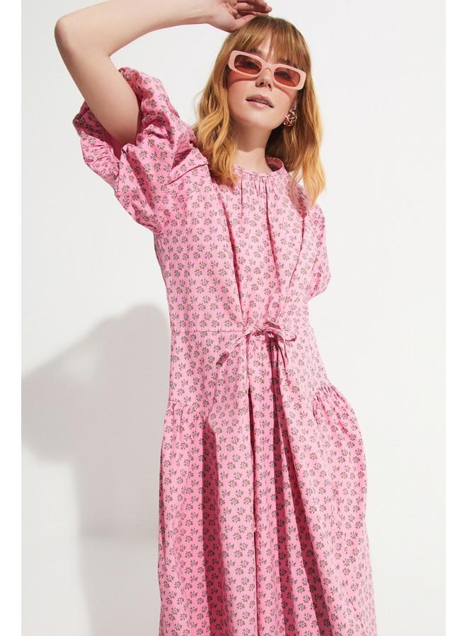 جون فستان ميدي بطبعة زهور - Image 2