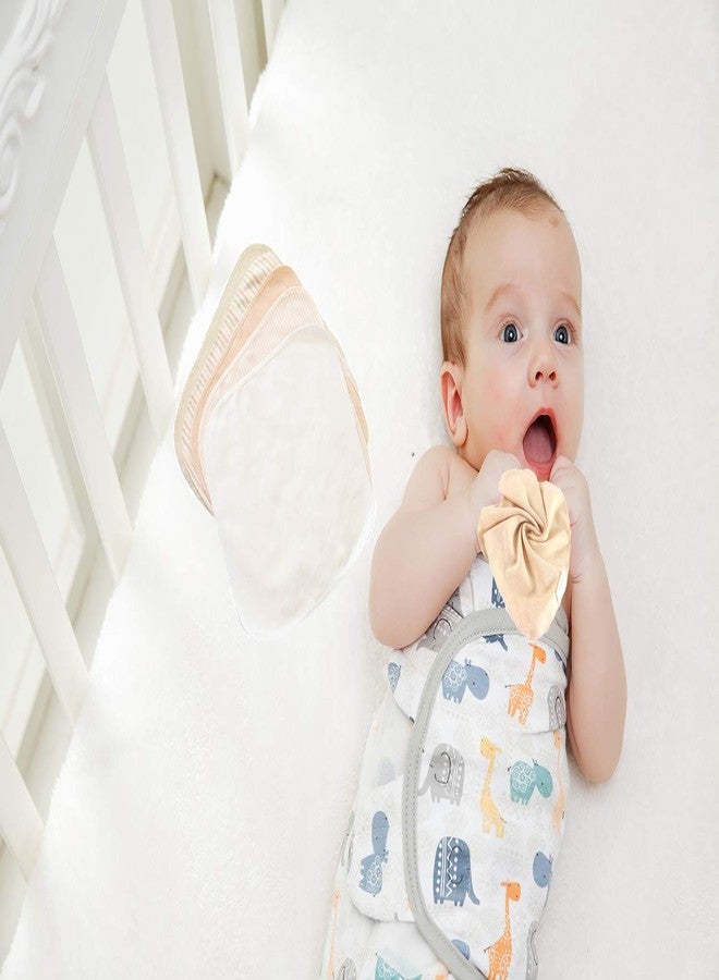 Lion Bear 10 عبوة من مناشف الأطفال القابلة لإعادة الاستخدام الملونة، مناشف وجه ناعمة ماصة من القطن العضوي القابل للغسل، مناشف وجه، مناديل طبيعية للأطفال للبشرة الحساسة (متعددة الألوان) - Image 2