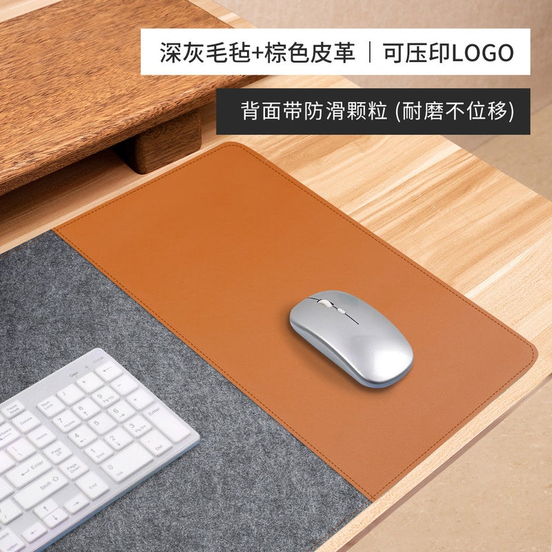 Felt Mouse Pad Large Thickened Non-Slip Computer Desk Office Keyboard Pad Desk Pad Gaming Mouse Pad - Image 4