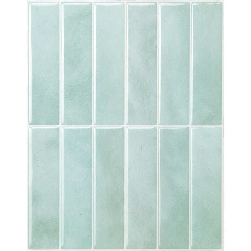 SMART TILES Peel and Stick Backsplash - 5 Sheets of 11.43" x 9" - 3D Adhesive Peel and Stick Tile Backsplash for Kitchen, Bathroom, Wall Tile - Image 1