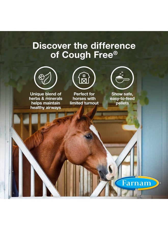 فارنام حبيبات مكملات سعال الخيول من Farnam Cough Free، توفر دعمًا تنفسيًا للخيول التي تعاني من الحساسية الموسمية أو السعال المستقر، 1.75 رطل، إمداد لمدة 48 يومًا  - Image 2