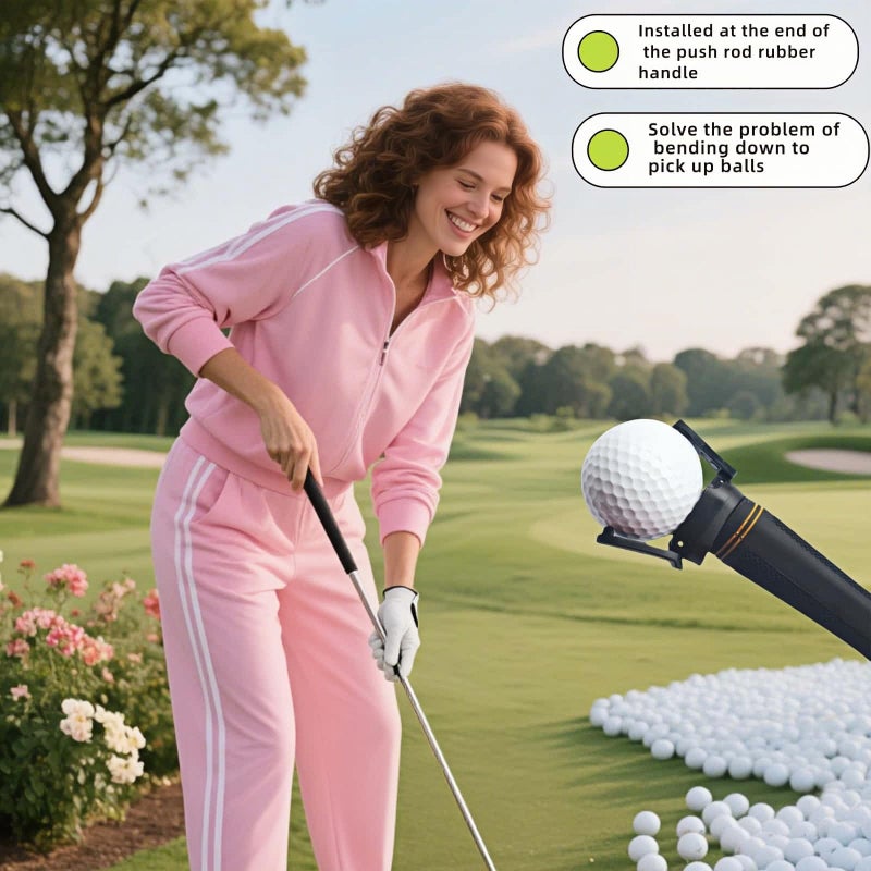 RyanDesign Premium Foldable Golf Ball Picker Upper - Putter Grip Mounted Retriever with Screw Attachment (2-Pack) - Eliminates Bending, Durable Synthetic Material, Travel-Ready - Image 3