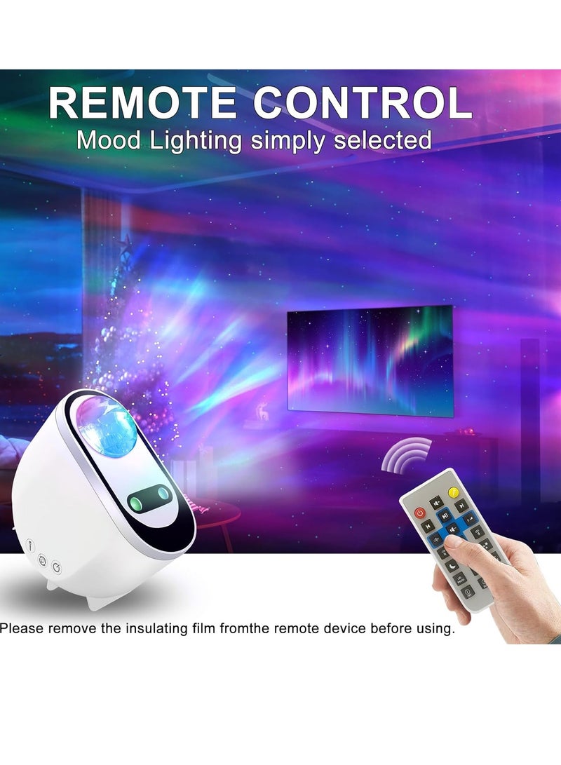Arabest Galaxy Aurora Projector, 3 in 1 LED Northern Lights Star Projector, 6 White Noise Starry Moon Light with Bluetooth Speaker for Adult Kids Gift, Bedroom, Room Decor - Image 3