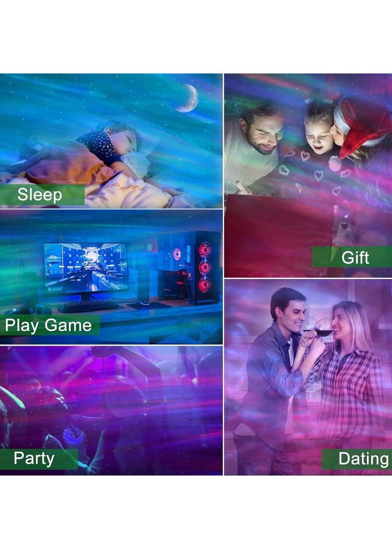 Arabest Galaxy Aurora Projector, 3 in 1 LED Northern Lights Star Projector, 6 White Noise Starry Moon Light with Bluetooth Speaker for Adult Kids Gift, Bedroom, Room Decor - Image 4