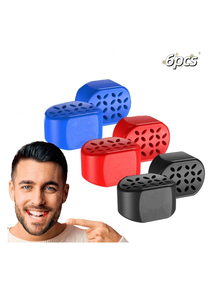 Generic 6pcs Jawline Exerciser for Men & Women - Powerful Jaw Trainer - Different Resistance Levels - Double Chin Reducer Eliminator- Face Neck Shaper & Strengthener Line Chewing Gum  - Image 1