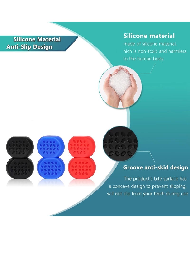 Generic 6pcs Jawline Exerciser for Men & Women - Powerful Jaw Trainer - Different Resistance Levels - Double Chin Reducer Eliminator- Face Neck Shaper & Strengthener Line Chewing Gum  - Image 3