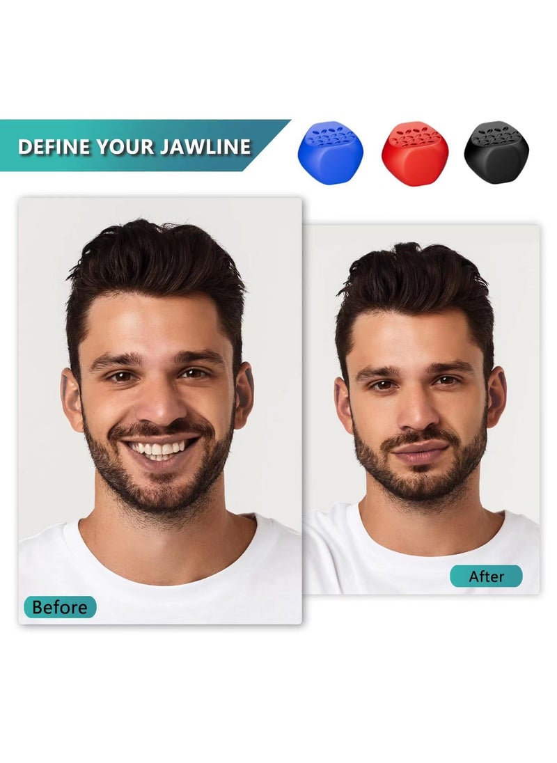 Generic 6pcs Jawline Exerciser for Men & Women - Powerful Jaw Trainer - Different Resistance Levels - Double Chin Reducer Eliminator- Face Neck Shaper & Strengthener Line Chewing Gum  - Image 5