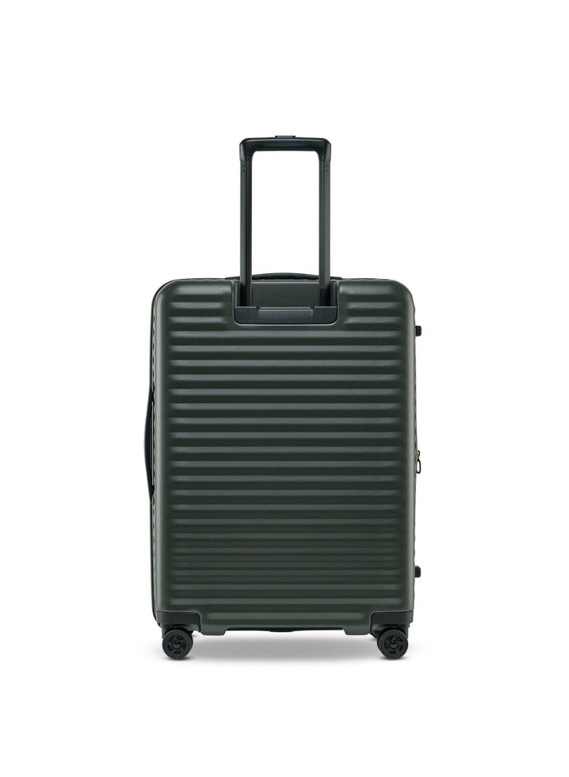 Echolac Celestra PC183FA-01 FS 24 Inch Expandable Hardside Trolley Luggage with TSA Lock, Front Opening Design, Hinomoto 4 Double-Wheeled System & Premium PC Shell - Deep Olive - Image 3