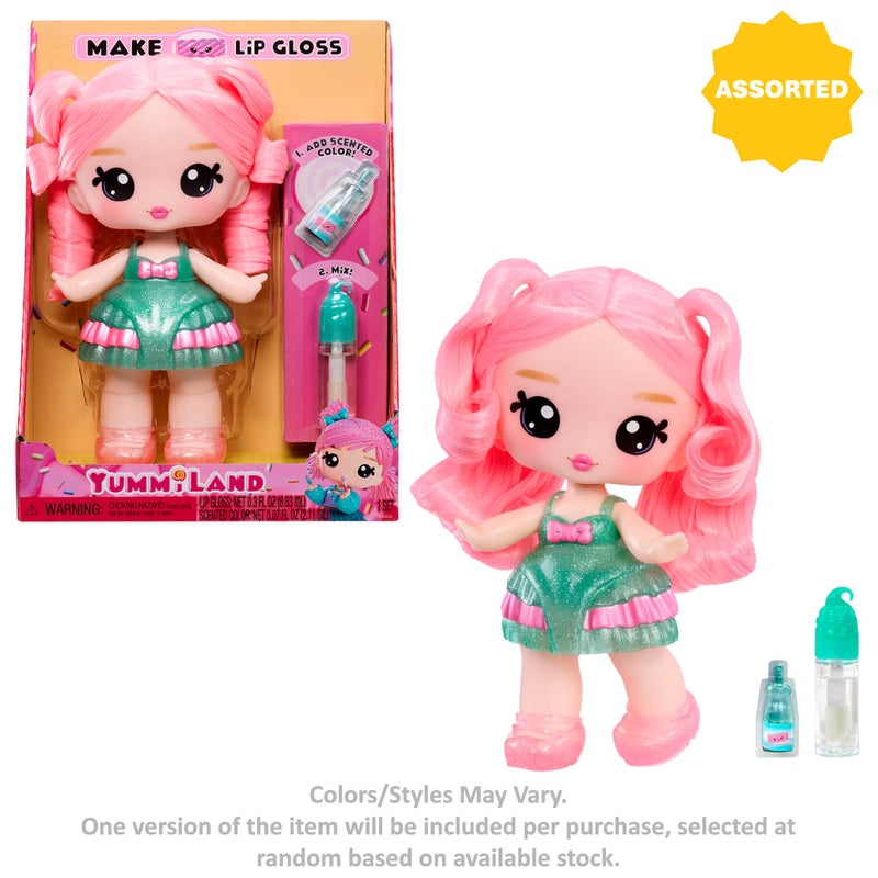 YummiLand DIY Scented Lip Gloss & Doll Set (25 cm, Assorted) - Image 3