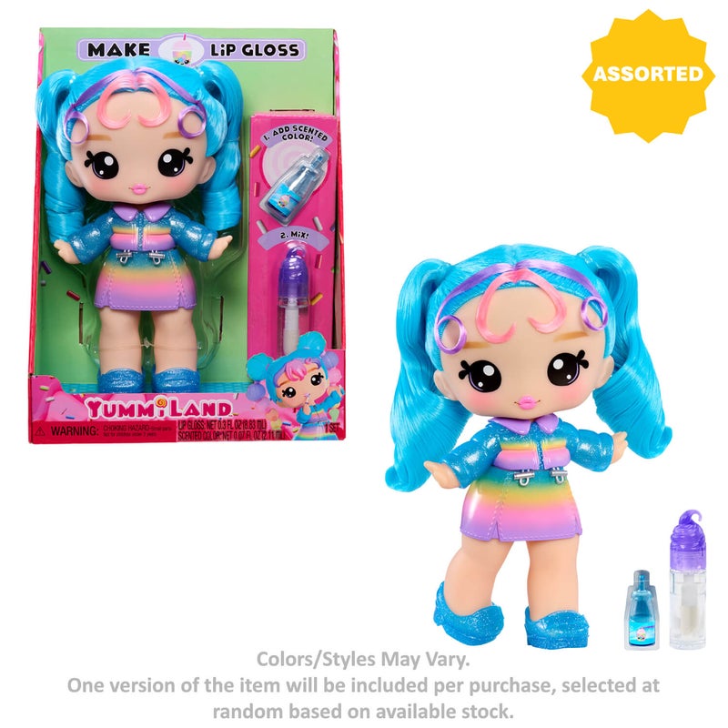 YummiLand DIY Scented Lip Gloss & Doll Set (25 cm, Assorted) - Image 2