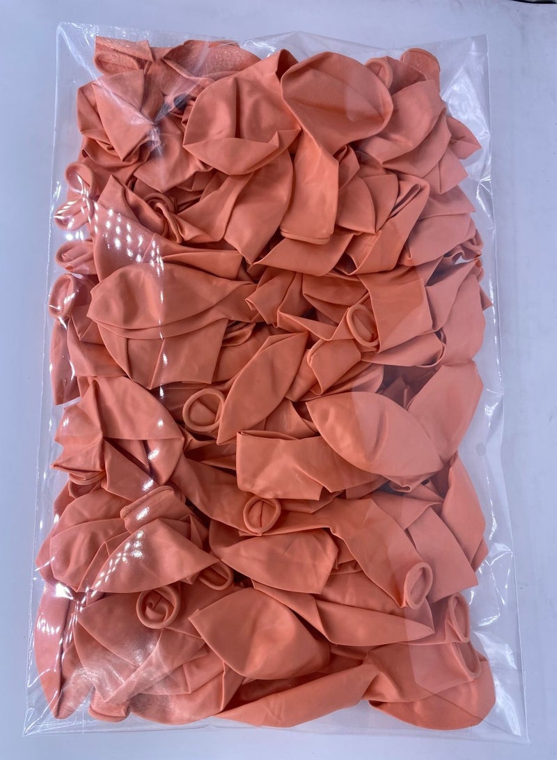 SFMW 100 pieces light orange balloons - 10 inches - Image 3