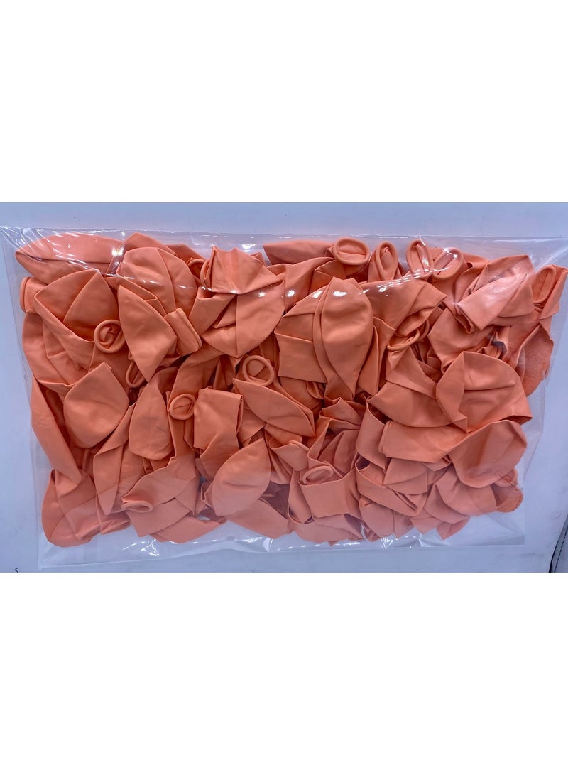 SFMW 100 pieces light orange balloons - 10 inches - Image 1